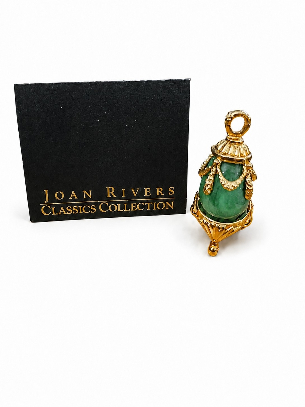 Joan Rivers Birthday Egg Pendant J77283 With stand, Bag And Box